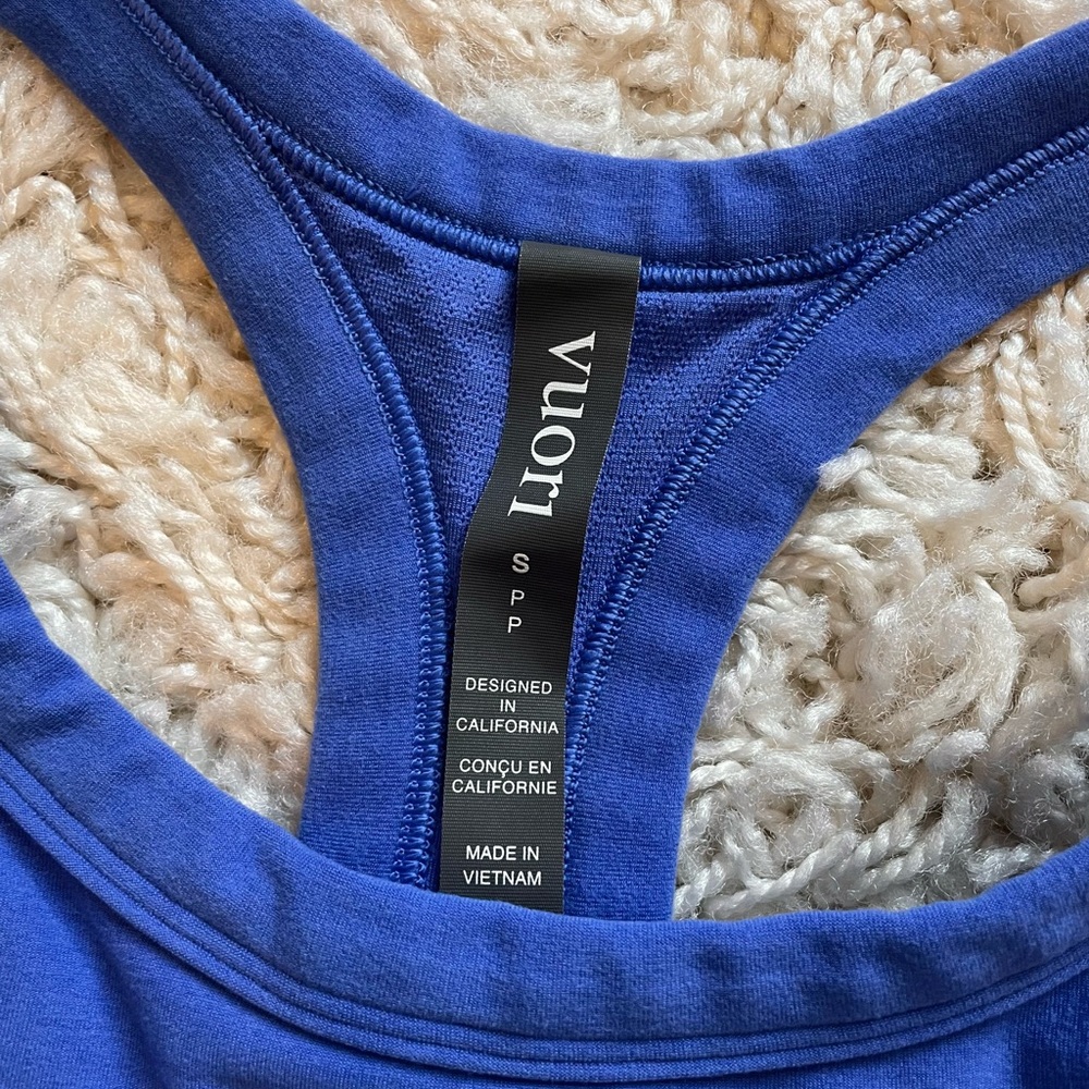 Vuori Elevation Racerback Bright Iris Heather - image 2